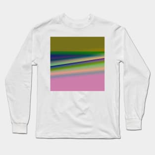 BLUE GREEN PINK TEXTURE ART Long Sleeve T-Shirt